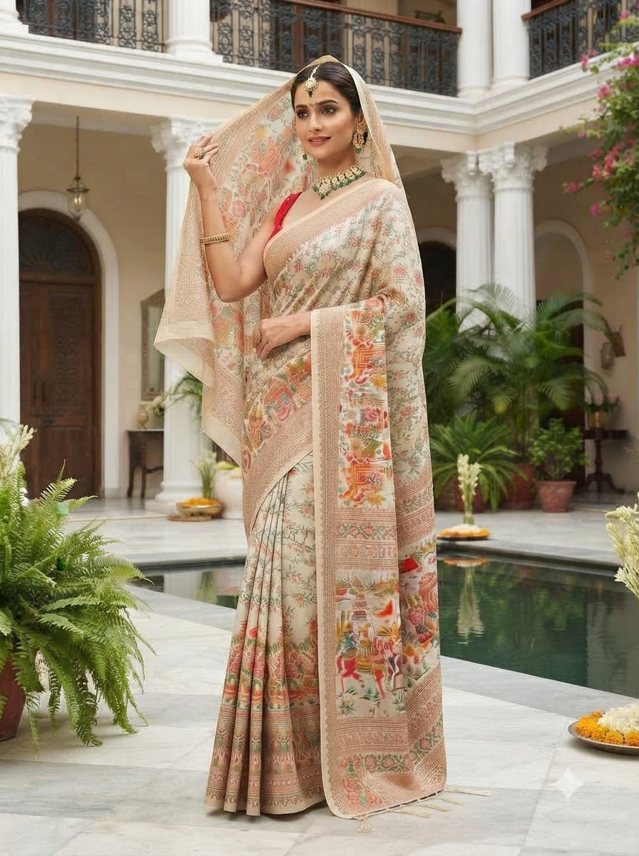 Royal Heirloom Pashmina Silk Saree
