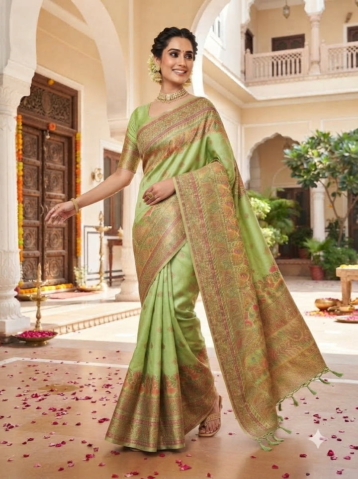 Royal Heirloom Pashmina Silk Saree