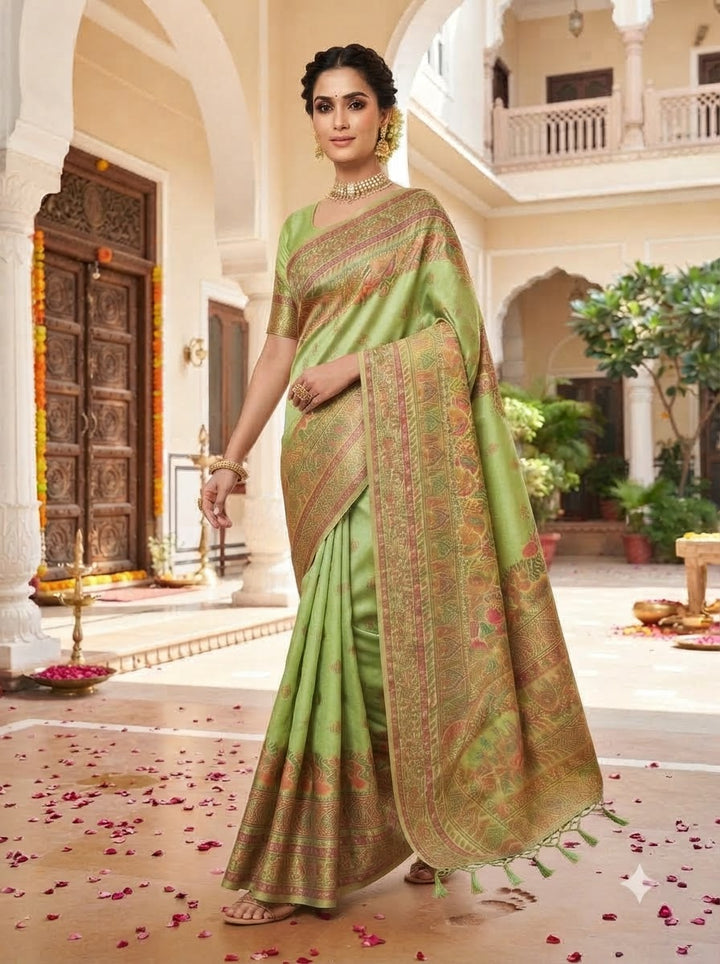 Royal Heirloom Pashmina Silk Saree