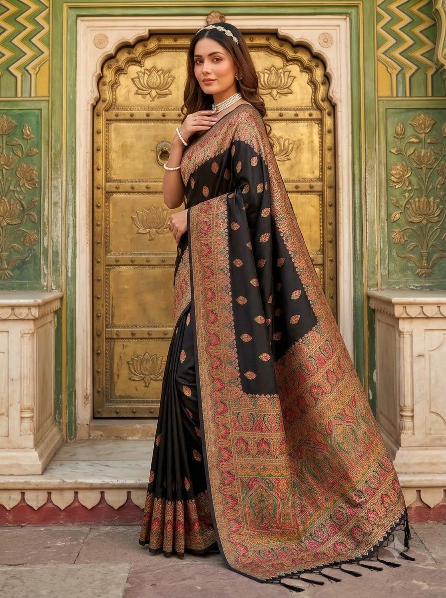 The Story of Her Pashmina Silk Saree