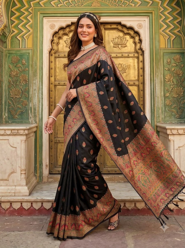 The Story of Her Pashmina Silk Saree