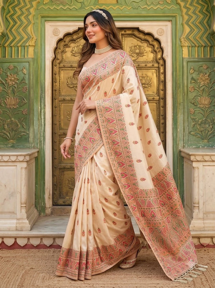 The Story of Her Pashmina Silk Saree