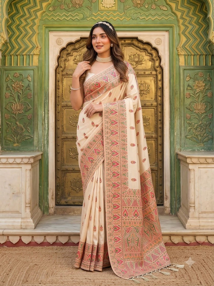 The Story of Her Pashmina Silk Saree