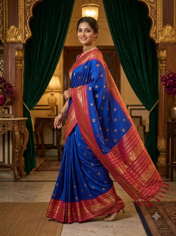 A Tale of Two Tones Fancy Silk Saree