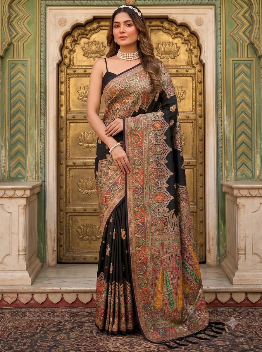 The Story of Her Pashmina Silk Saree