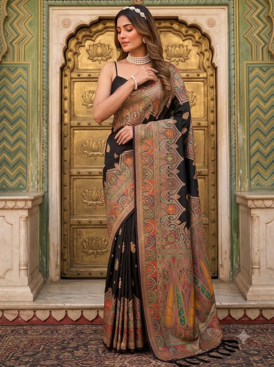 The Story of Her Pashmina Silk Saree