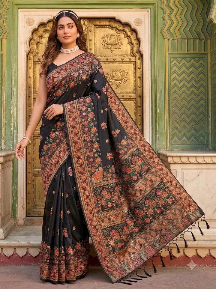The Story of Her Pashmina Silk Saree