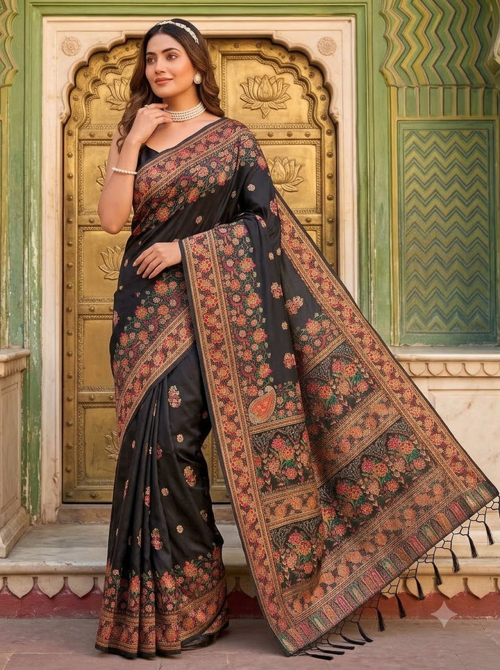 The Story of Her Pashmina Silk Saree