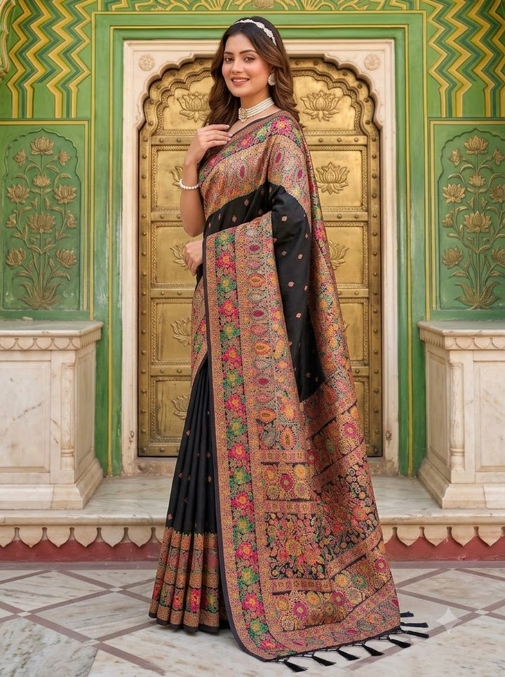 The Story of Her Pashmina Silk Saree