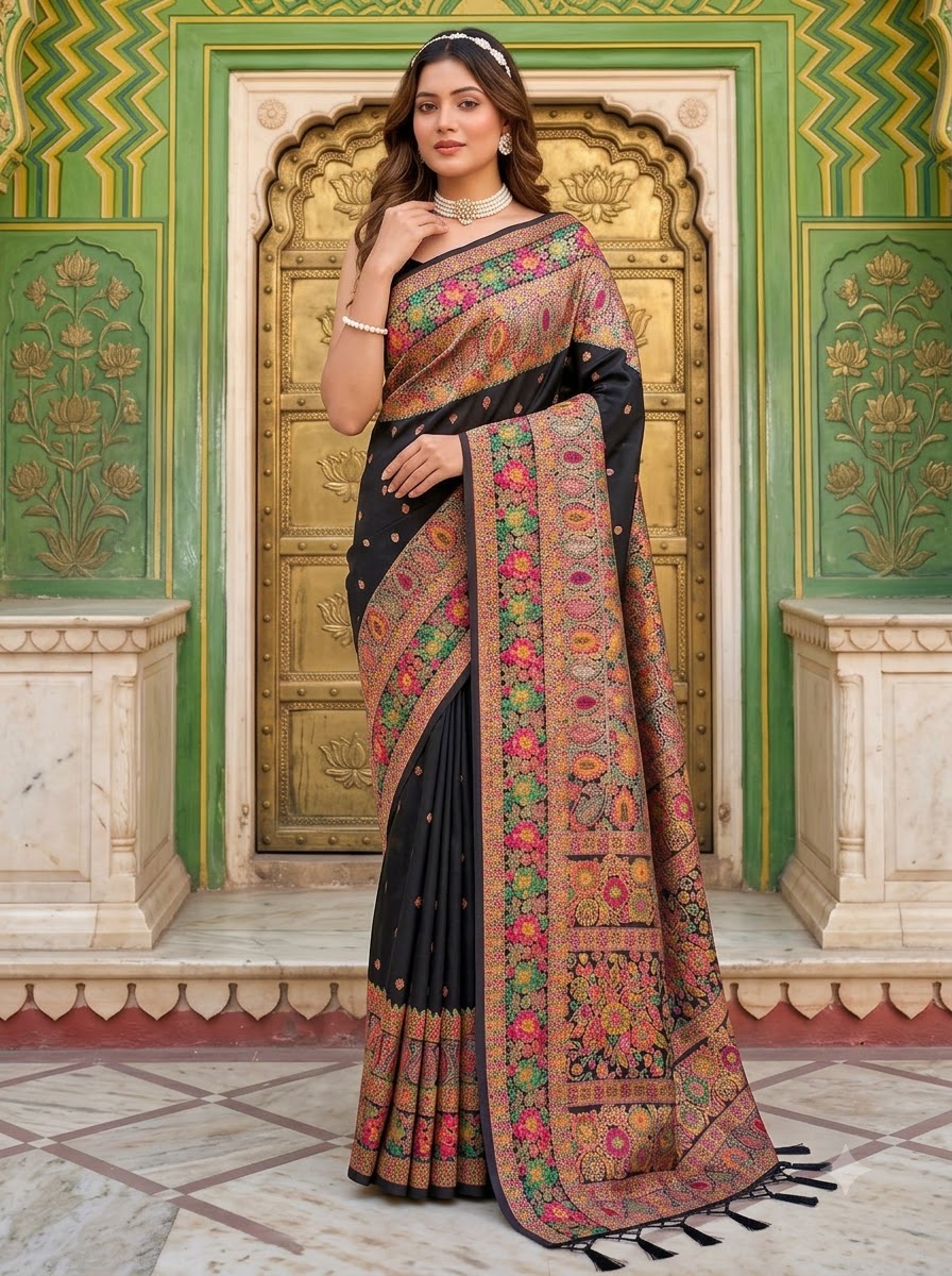 The Story of Her Pashmina Silk Saree