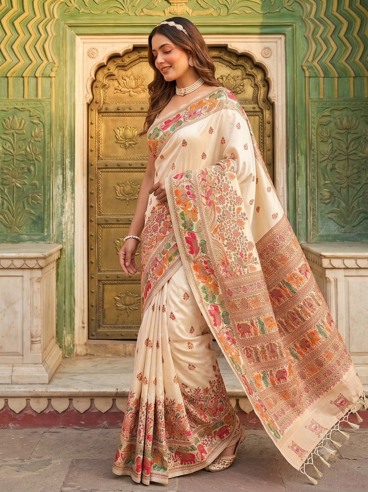 The Story of Her Pashmina Silk Saree