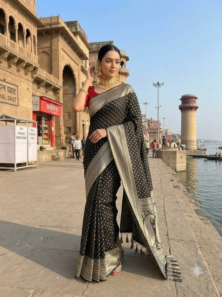 The Queen You Are Crepe Khaddi Silk Saree