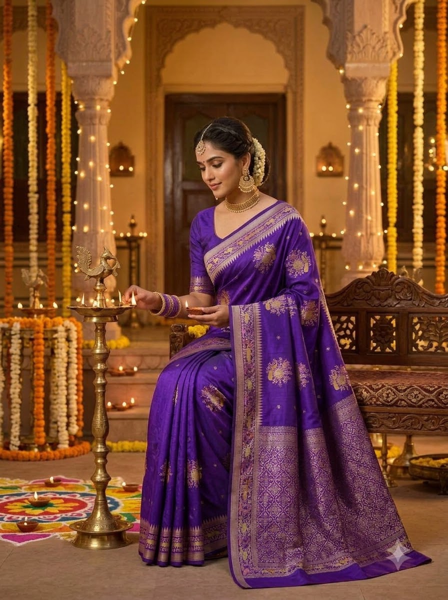 Fairytale Moment Khadi Silk Saree