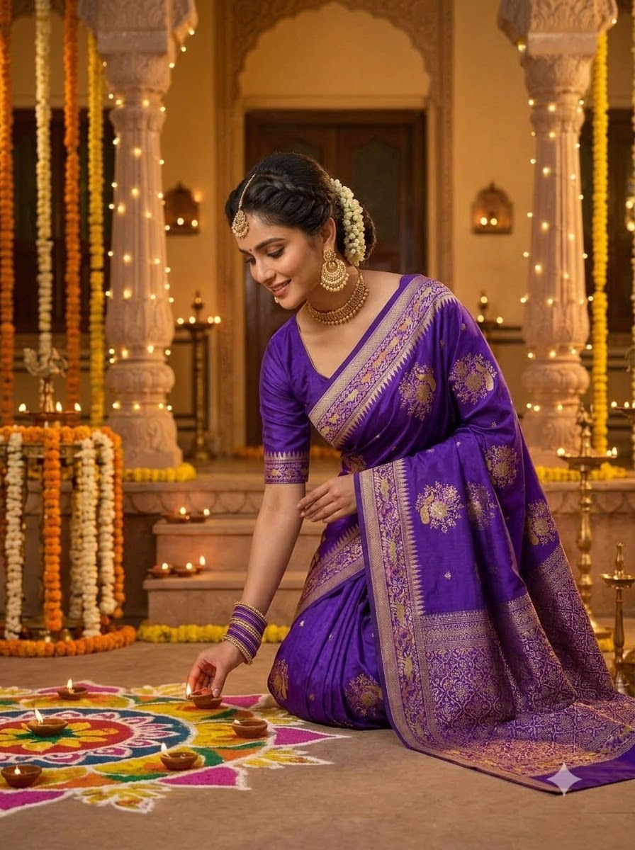 Fairytale Moment Khadi Silk Saree