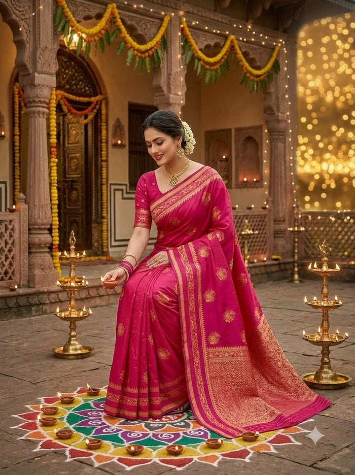 Fairytale Moment Khadi Silk Saree