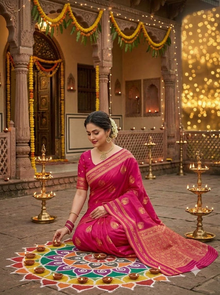 Fairytale Moment Khadi Silk Saree