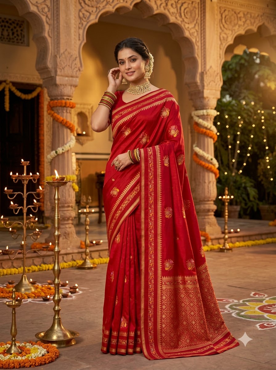 Fairytale Moment Khadi Silk Saree