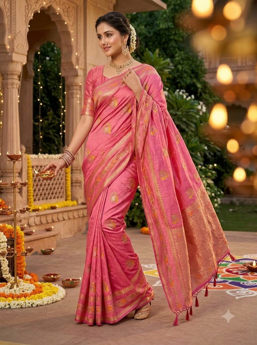 Fairytale Moment Khadi Silk Saree