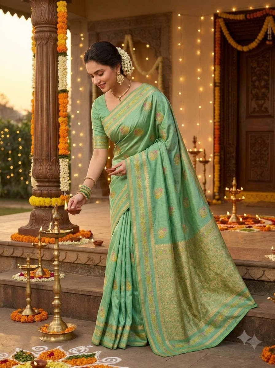Fairytale Moment Khadi Silk Saree
