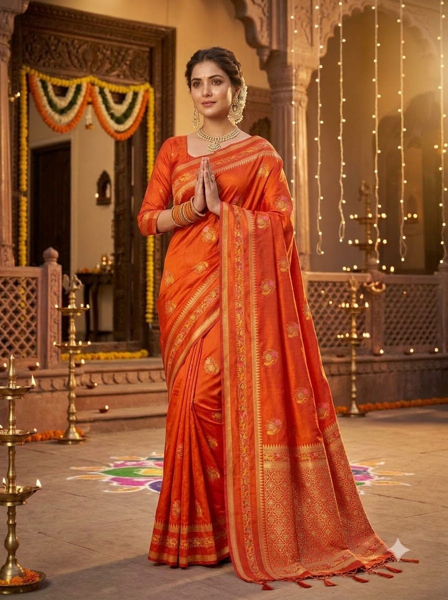 Fairytale Moment Khadi Silk Saree