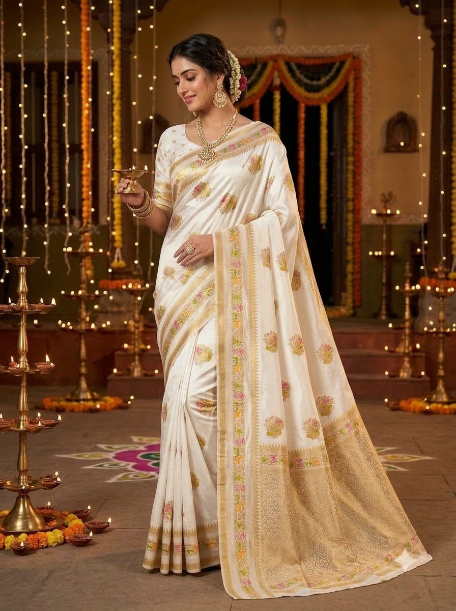 Fairytale Moment Khadi Silk Saree