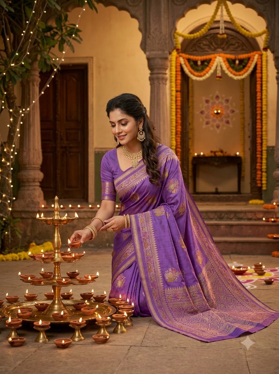 Fairytale Moment Khadi Silk Saree