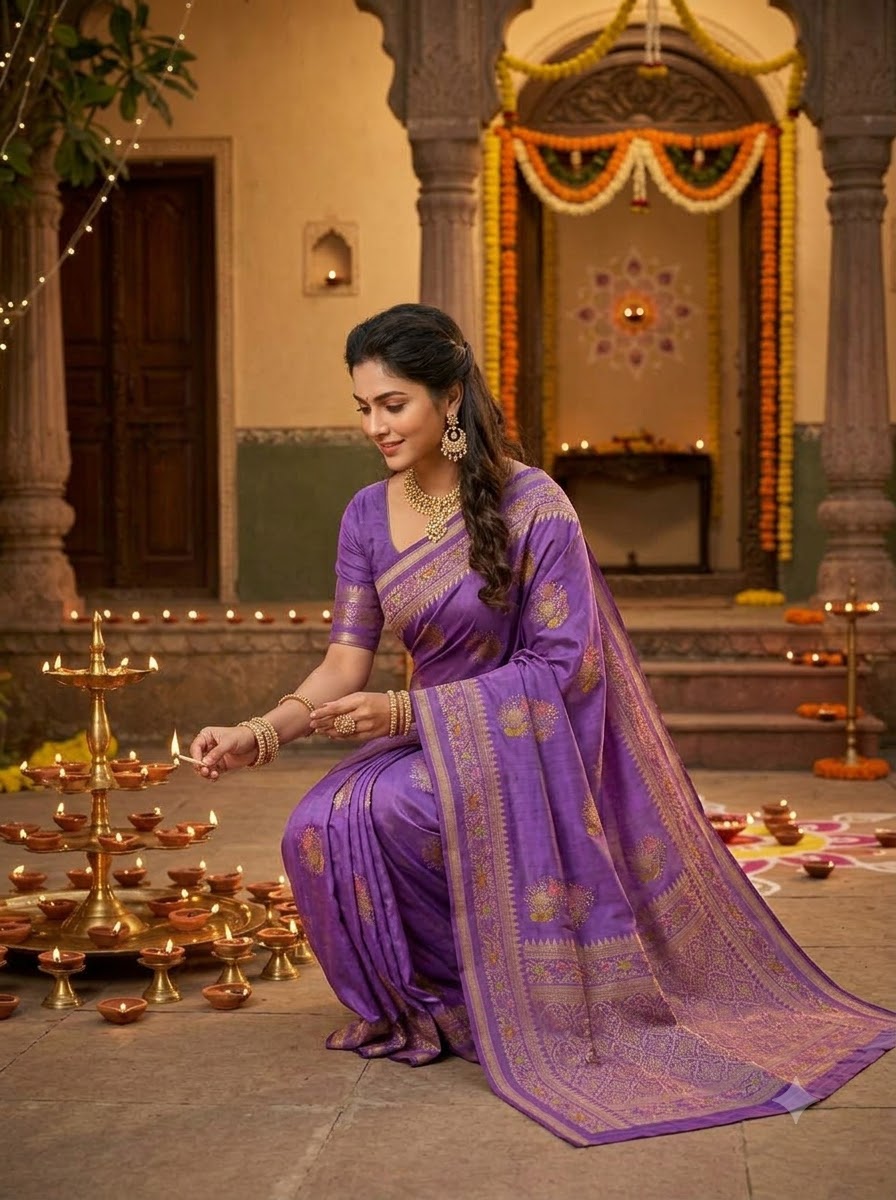 Fairytale Moment Khadi Silk Saree
