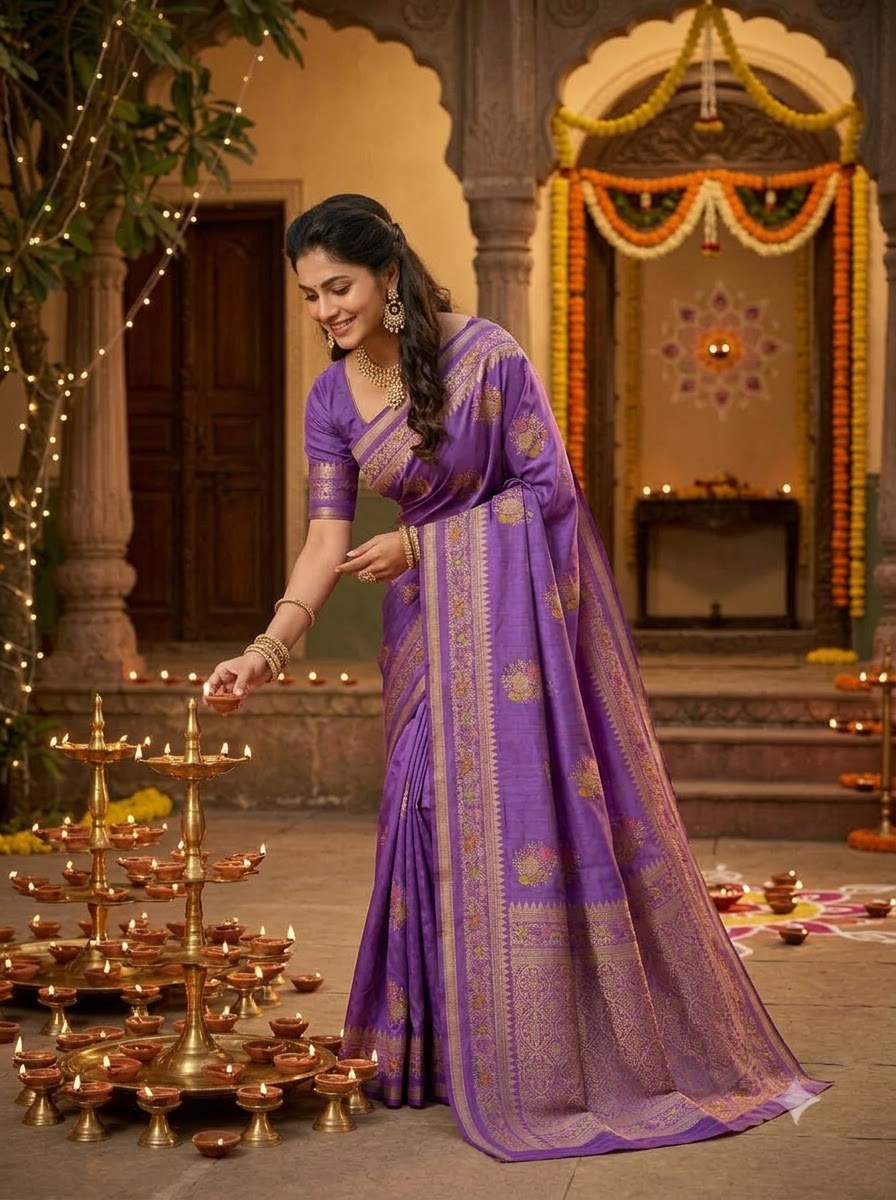 Fairytale Moment Khadi Silk Saree
