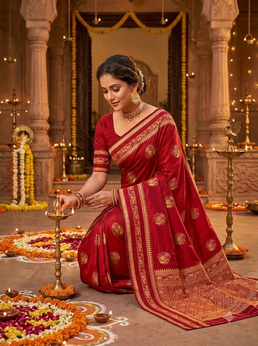 Fairytale Moment Khadi Silk Saree