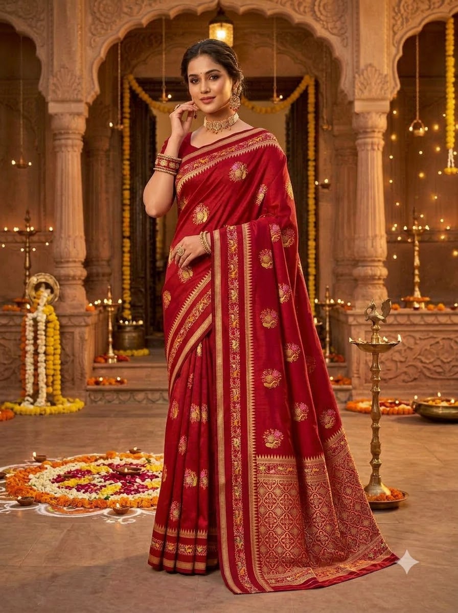 Fairytale Moment Khadi Silk Saree