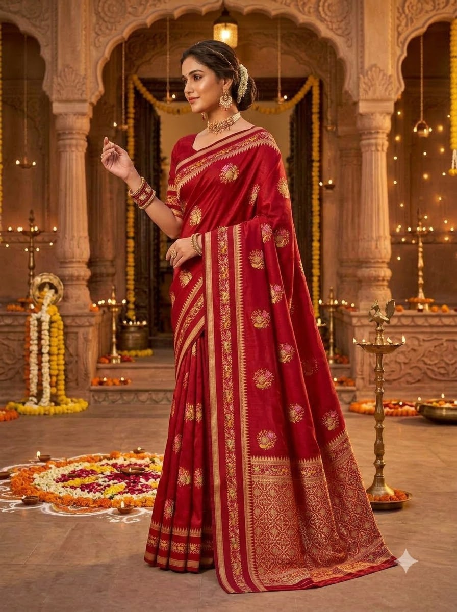Fairytale Moment Khadi Silk Saree