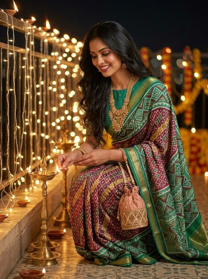 My Lucky Star Patola Silk Saree