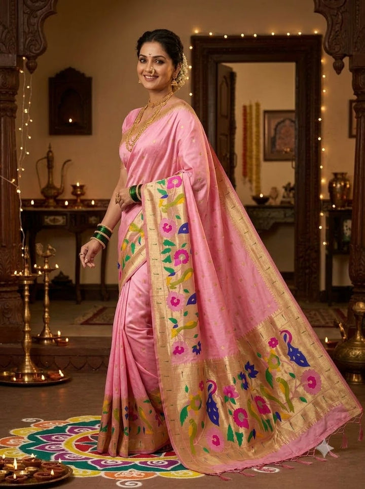 Shahi Kanjivaram Paithani Silk Saree