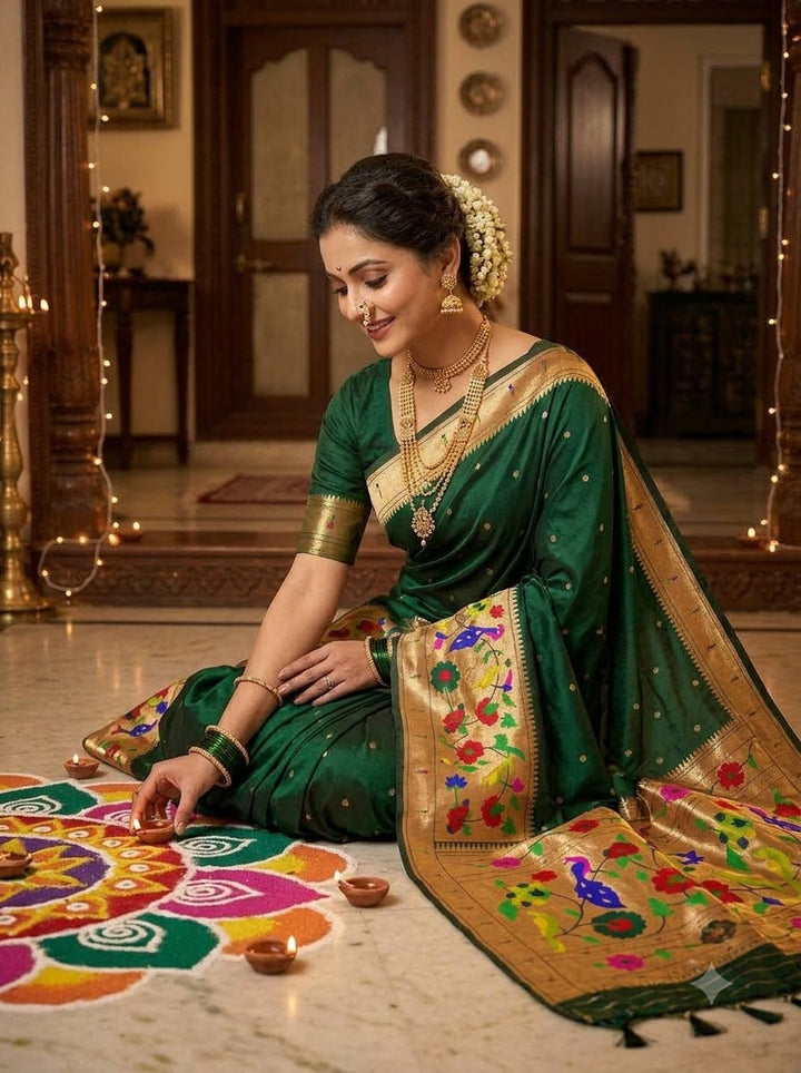 Shahi Kanjivaram Paithani Silk Saree