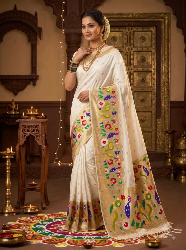 Shahi Kanjivaram Paithani Silk Saree