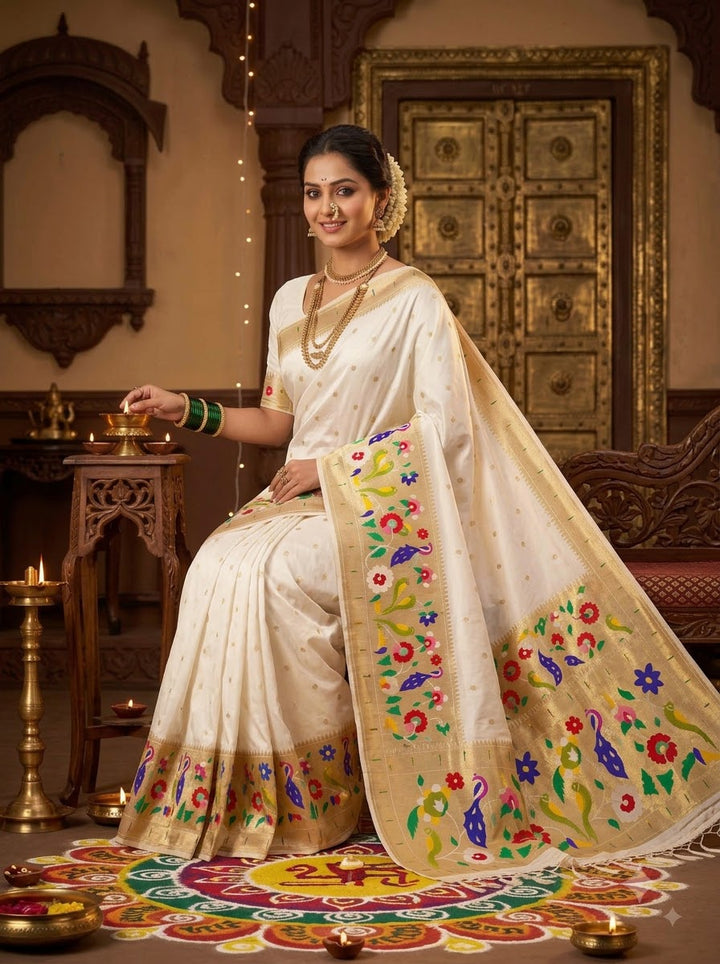 Shahi Kanjivaram Paithani Silk Saree