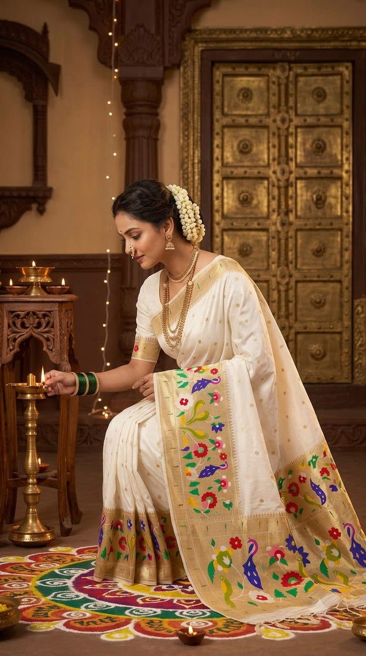 Shahi Kanjivaram Paithani Silk Saree