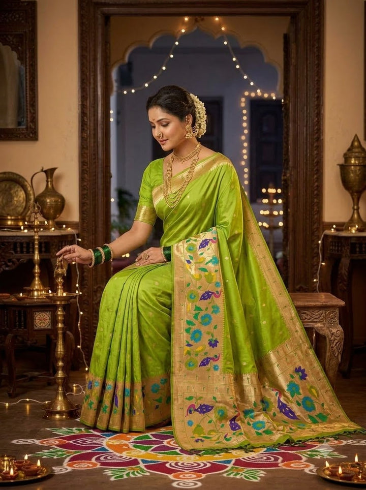 Shahi Kanjivaram Paithani Silk Saree