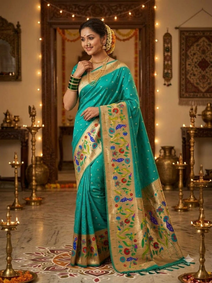 Shahi Kanjivaram Paithani Silk Saree