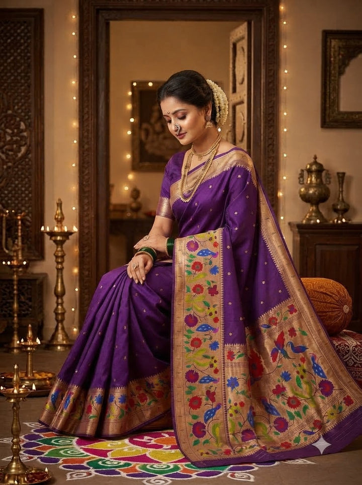 Shahi Kanjivaram Paithani Silk Saree