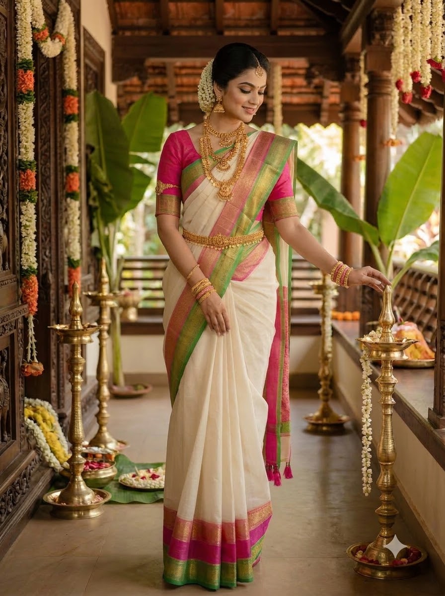 Shwetambari White Cotton Saree