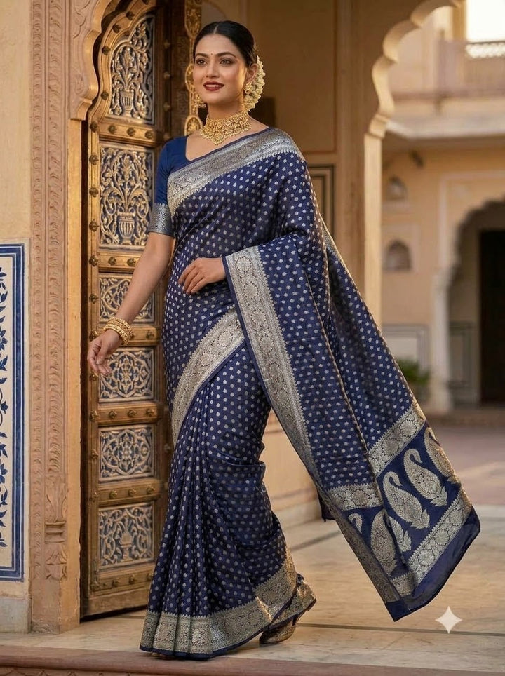 Banarsi semi katan silk Saree