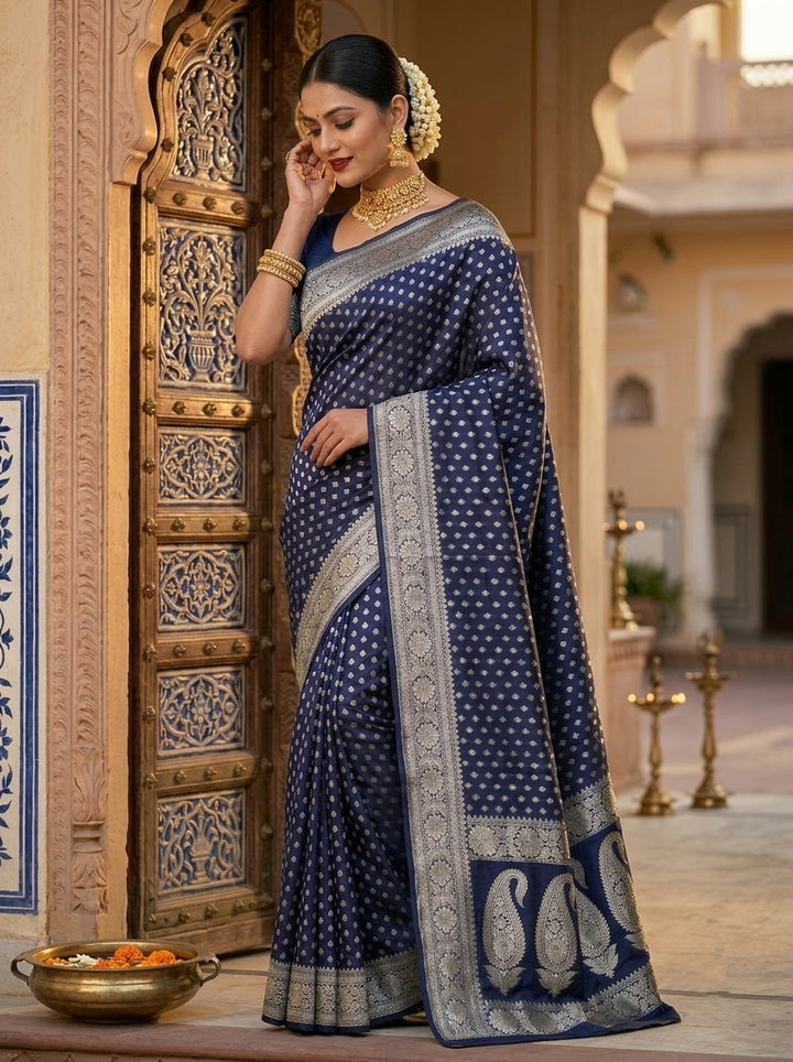 Banarsi semi katan silk Saree