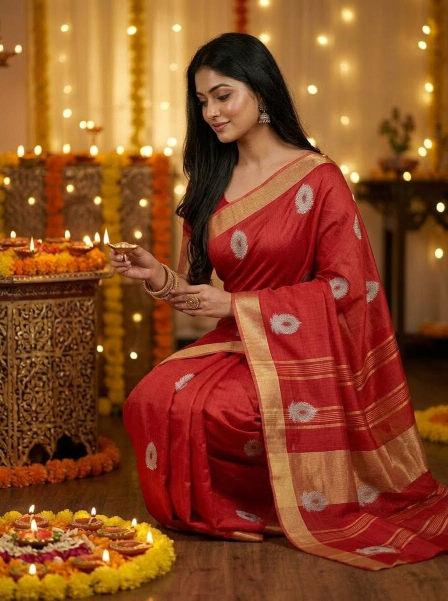 Soft Whisper- Linen Saree