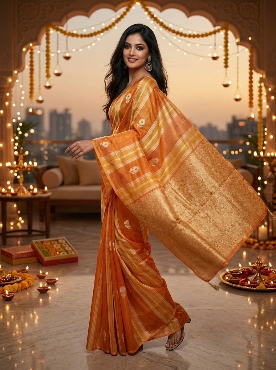 Close To You Banarasi Tissue Silk Saree