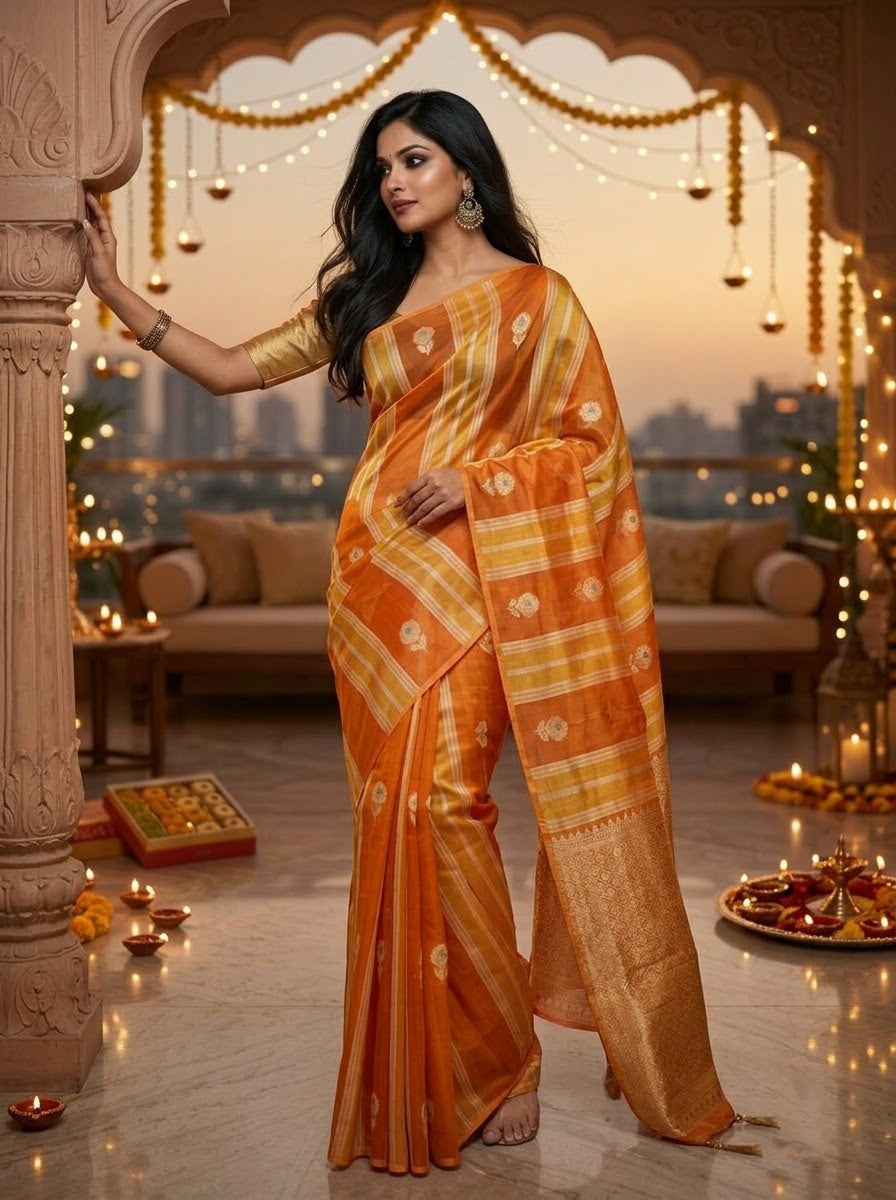Close To You Banarasi Tissue Silk Saree