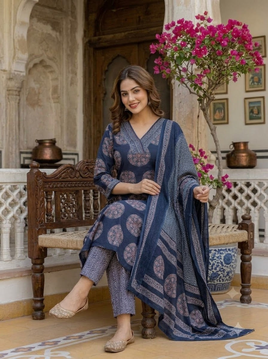 Rasika Cotton Kurti Set