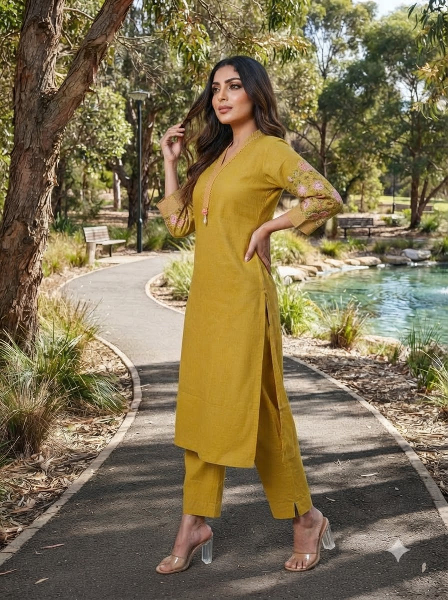 Mohana Cotton  Kurti Set