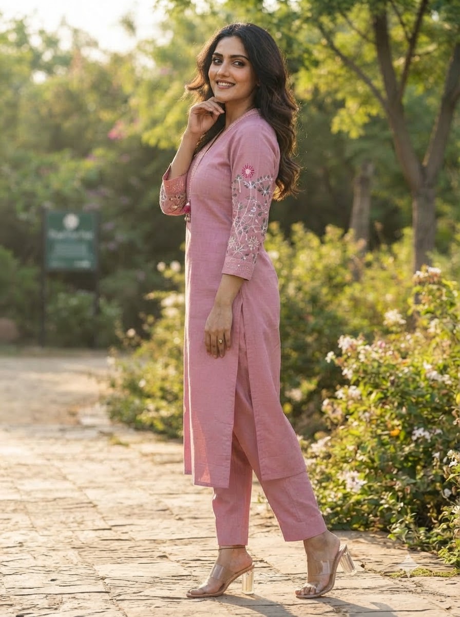 Mohana Cotton  Kurti Set