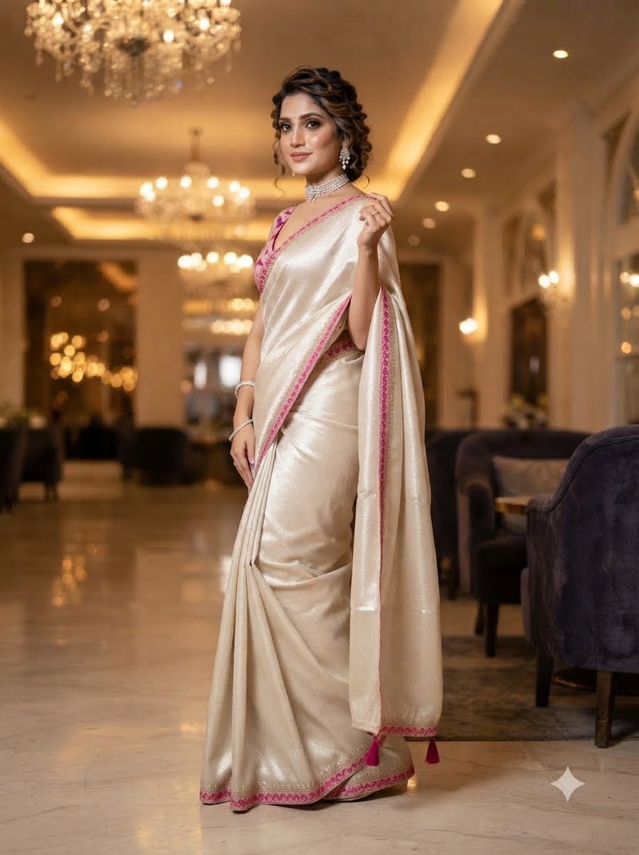 Revolutionary Grace Viscose Satin Silk Saree